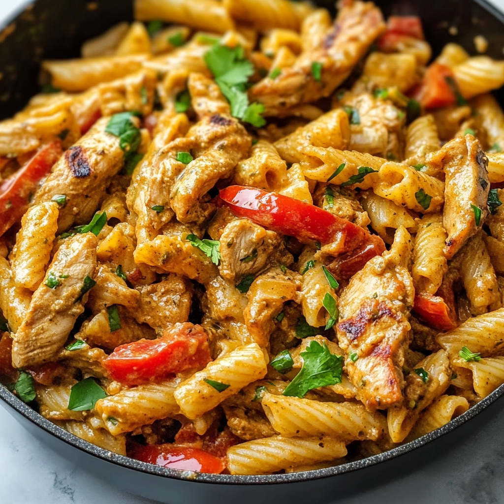 Cozy Creamy Rasta Pasta with Jerk Chicken Dinner