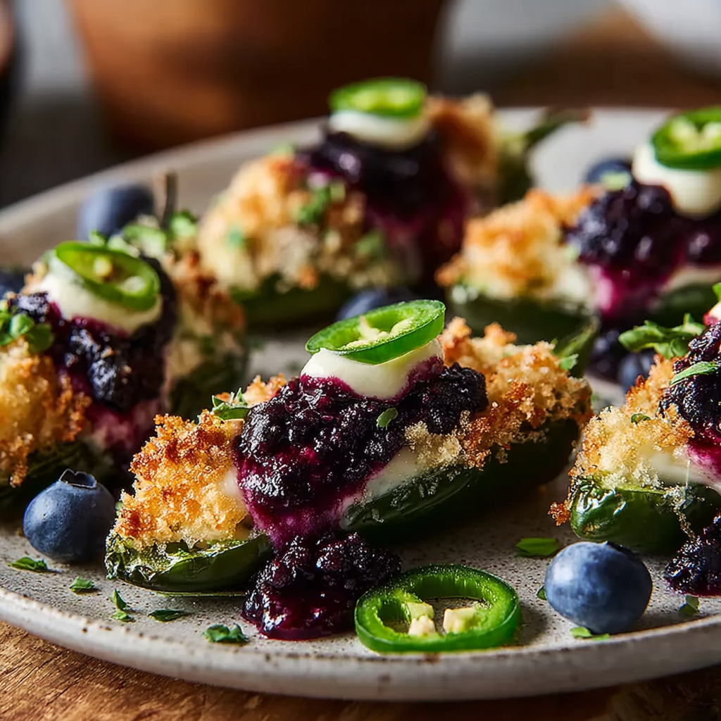 Irresistible Blueberry Brie Jalapeño Poppers Recipe