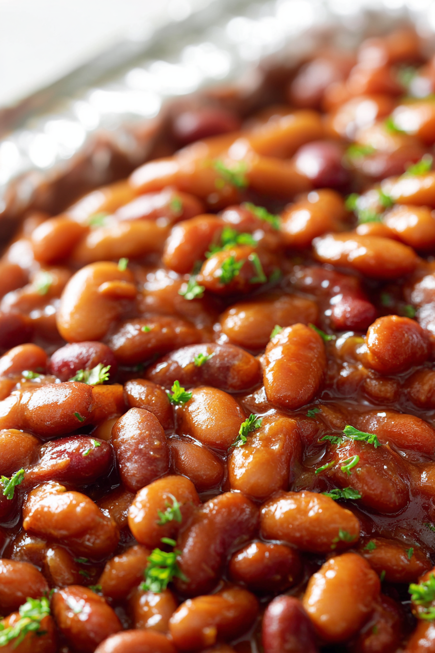baked beans on the grill