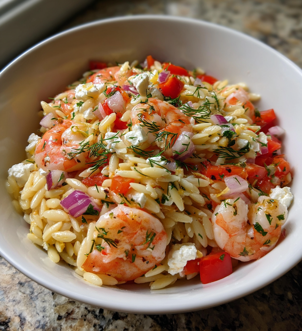 Orzo, Feta & Prawn Pasta Salad - detail 1