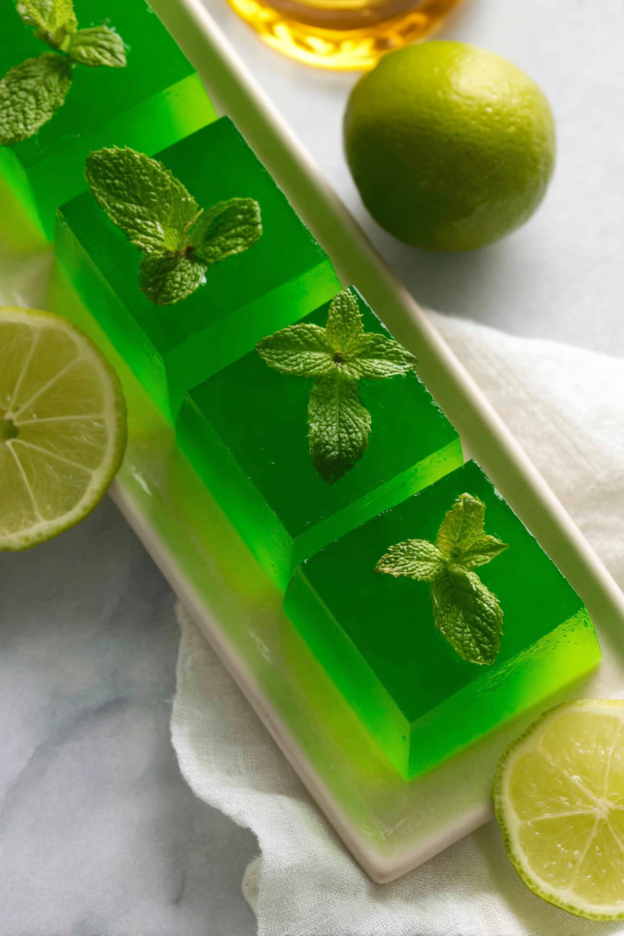 mint julep jello shots