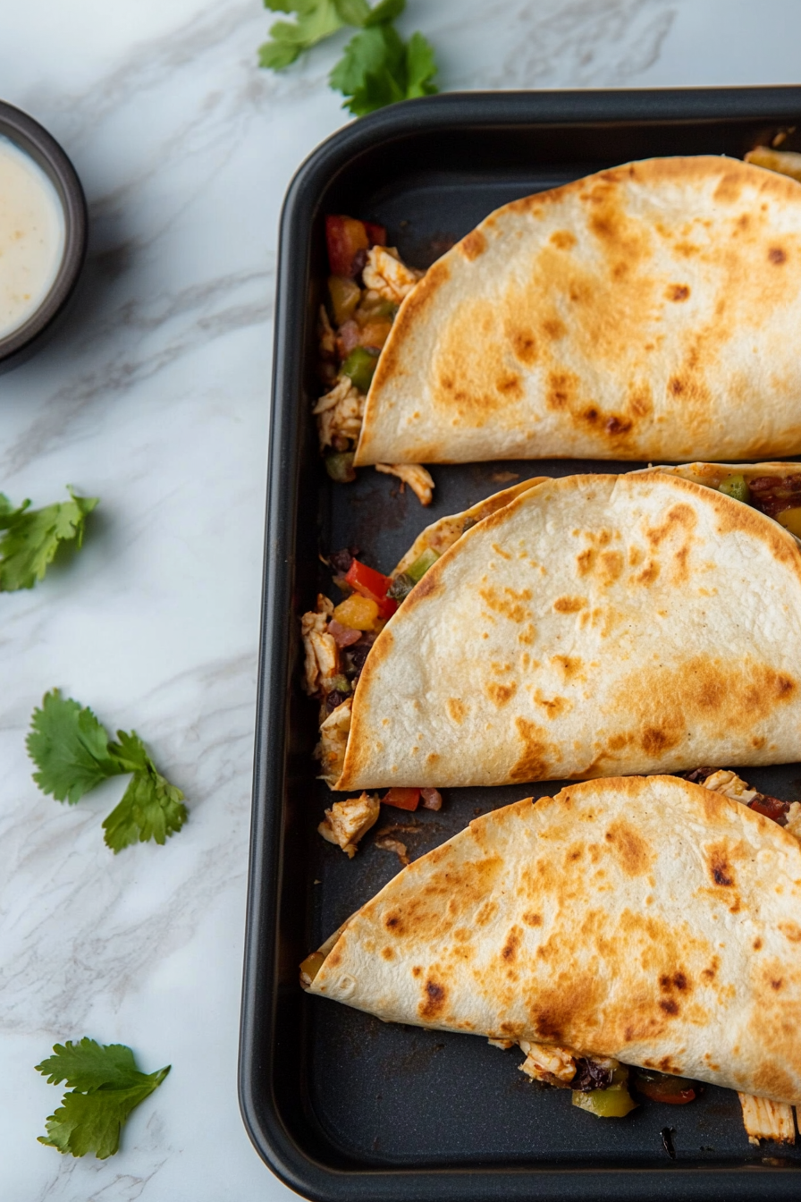 baked chicken quesadilla