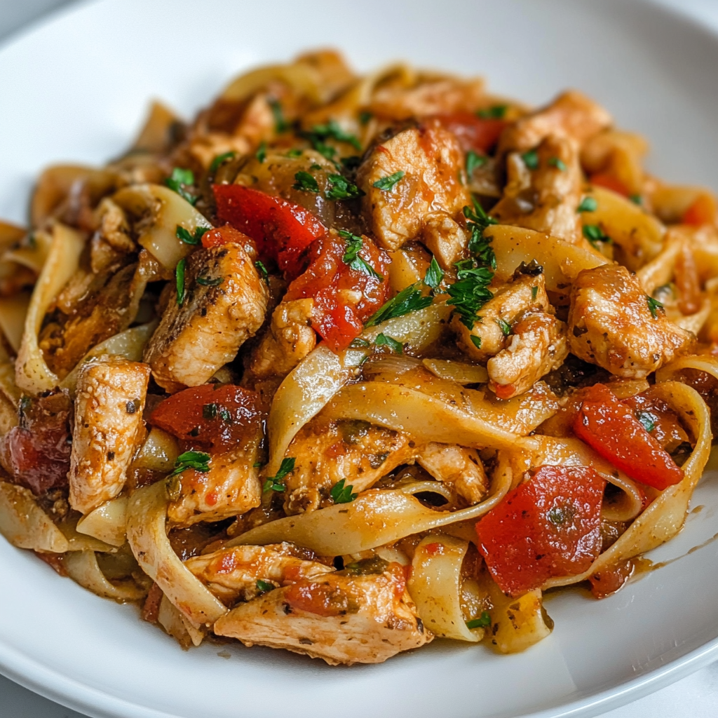 Cozy Spicy Cajun Chicken Pasta Dinner