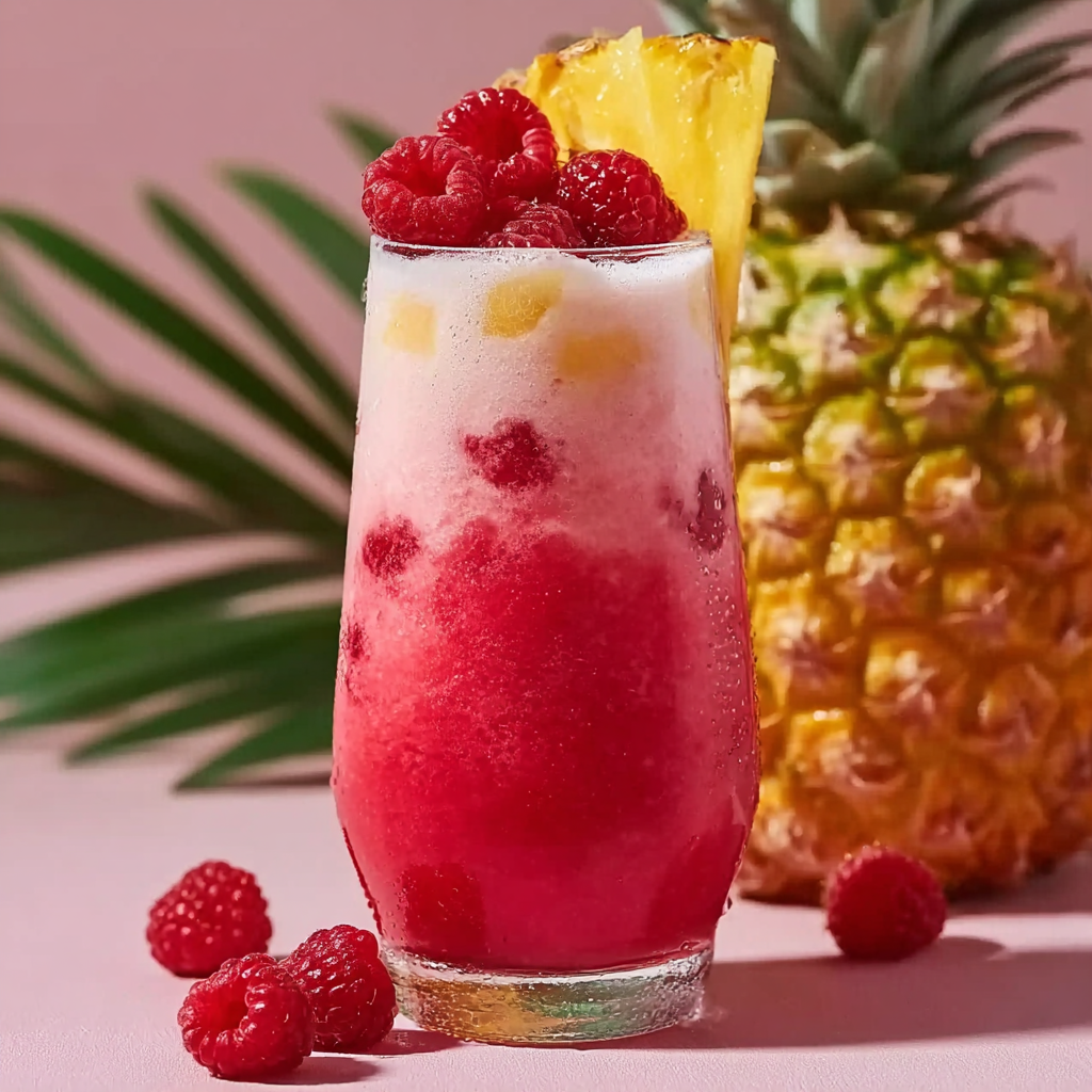 Raspberry Colada Twist: A Tropical Escape in Every Sip - all moms recipes