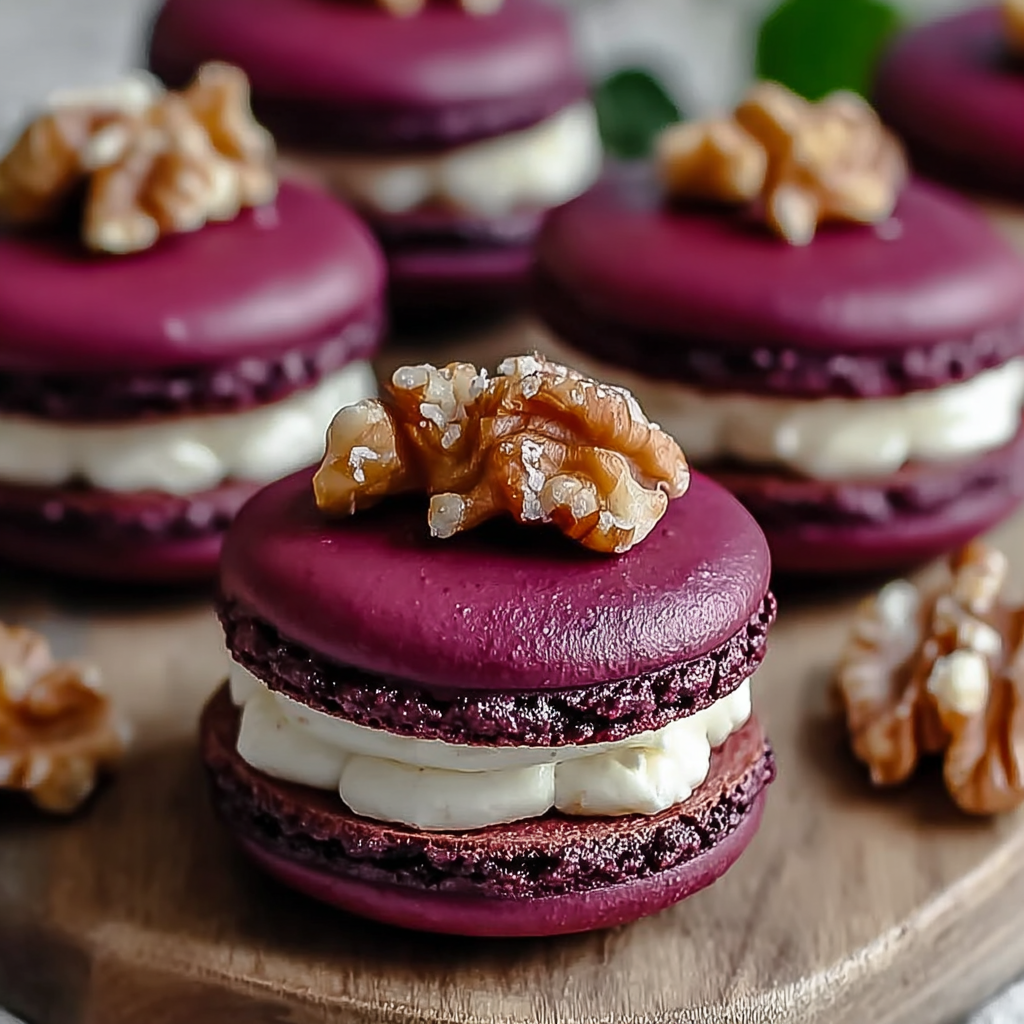 Why Savory Beet Macarons with Goat Cheese & Walnut Crunch Delight