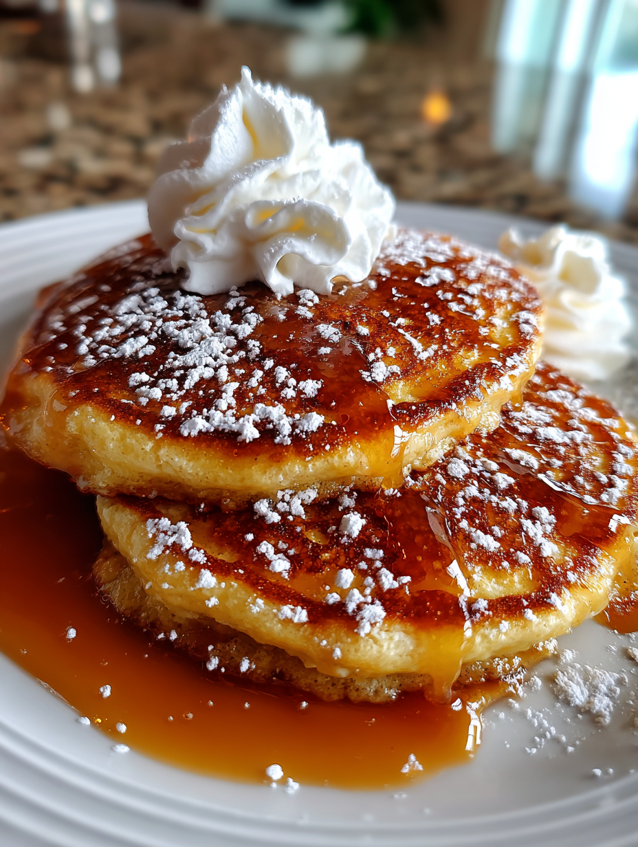 pfannkuchen rezept: leckere Pfannkuchen mit hausgemachtem Apfelmus pfannkuchen rezept
