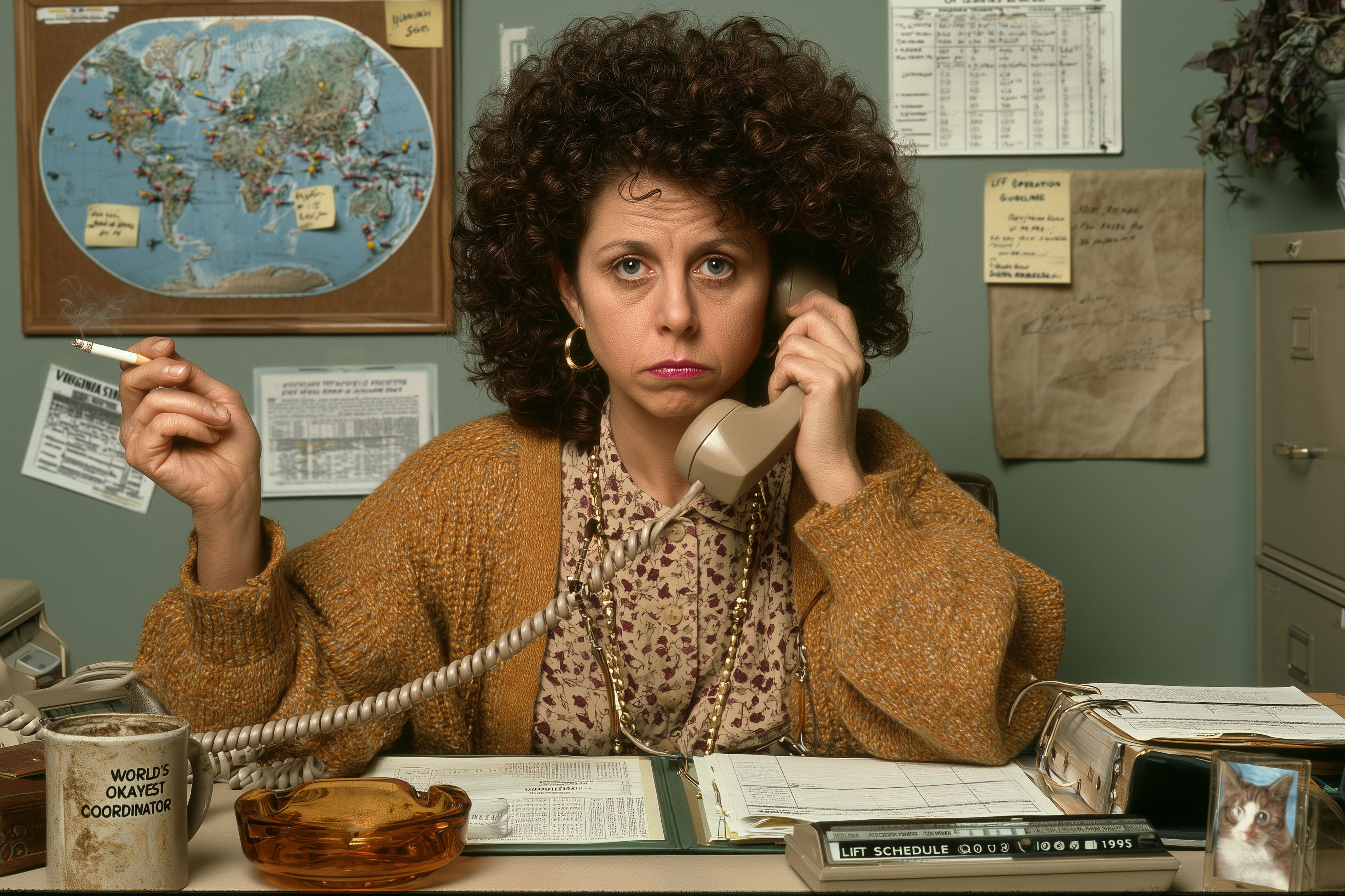 Brenda Krzeminski, Logistics Coordinator, at her desk