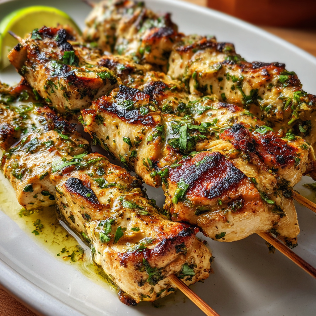 Best Cilantro-Lime Chicken Skewers Recipe Ever