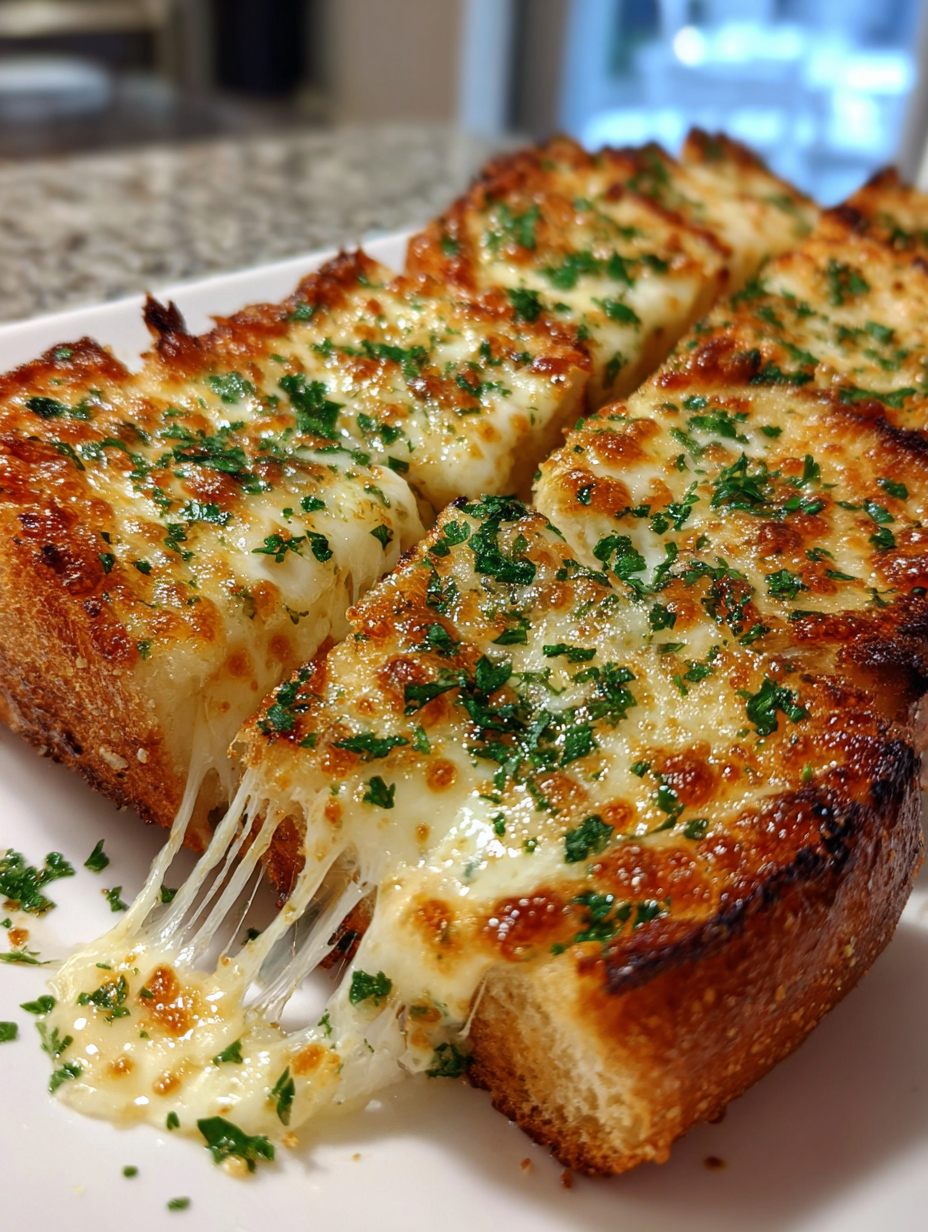 Knoflookbrood met Kaas