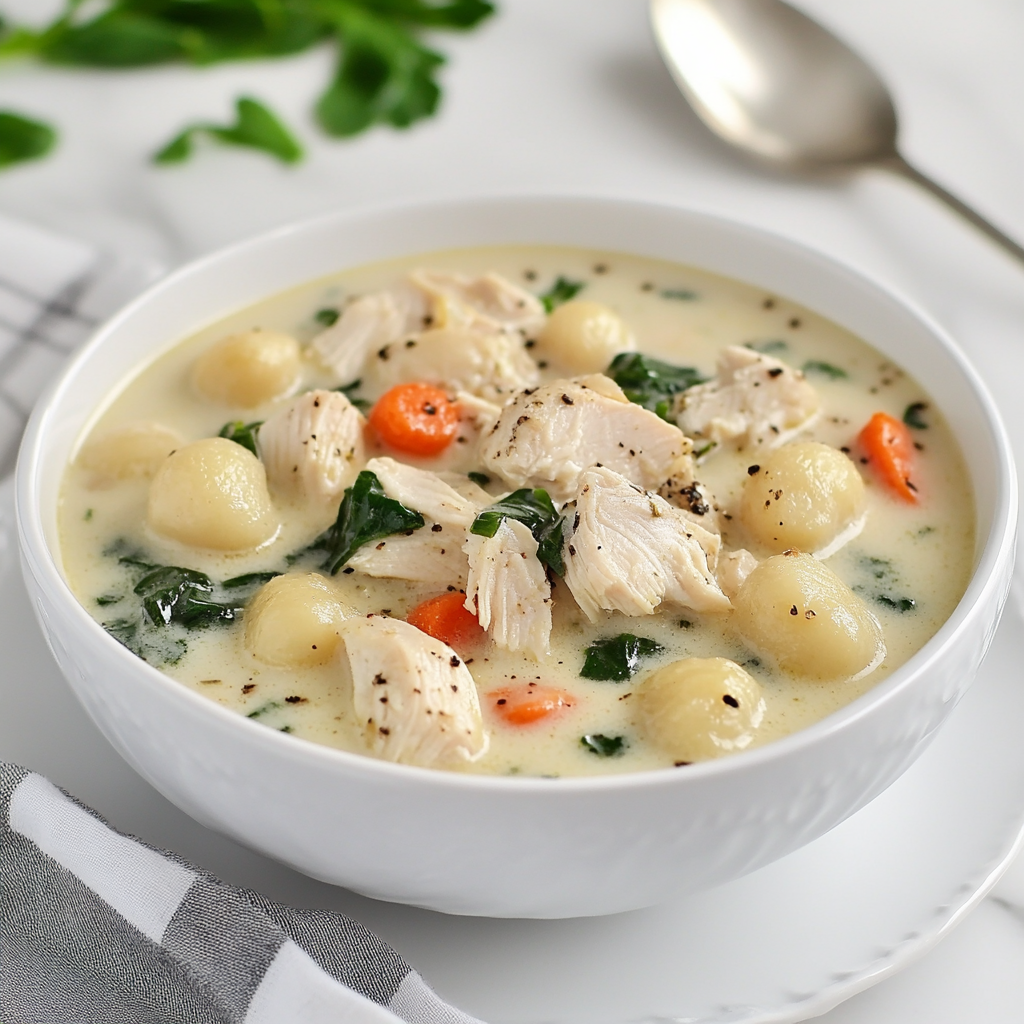 Cozy Creamy Chicken and Gnocchi Soup