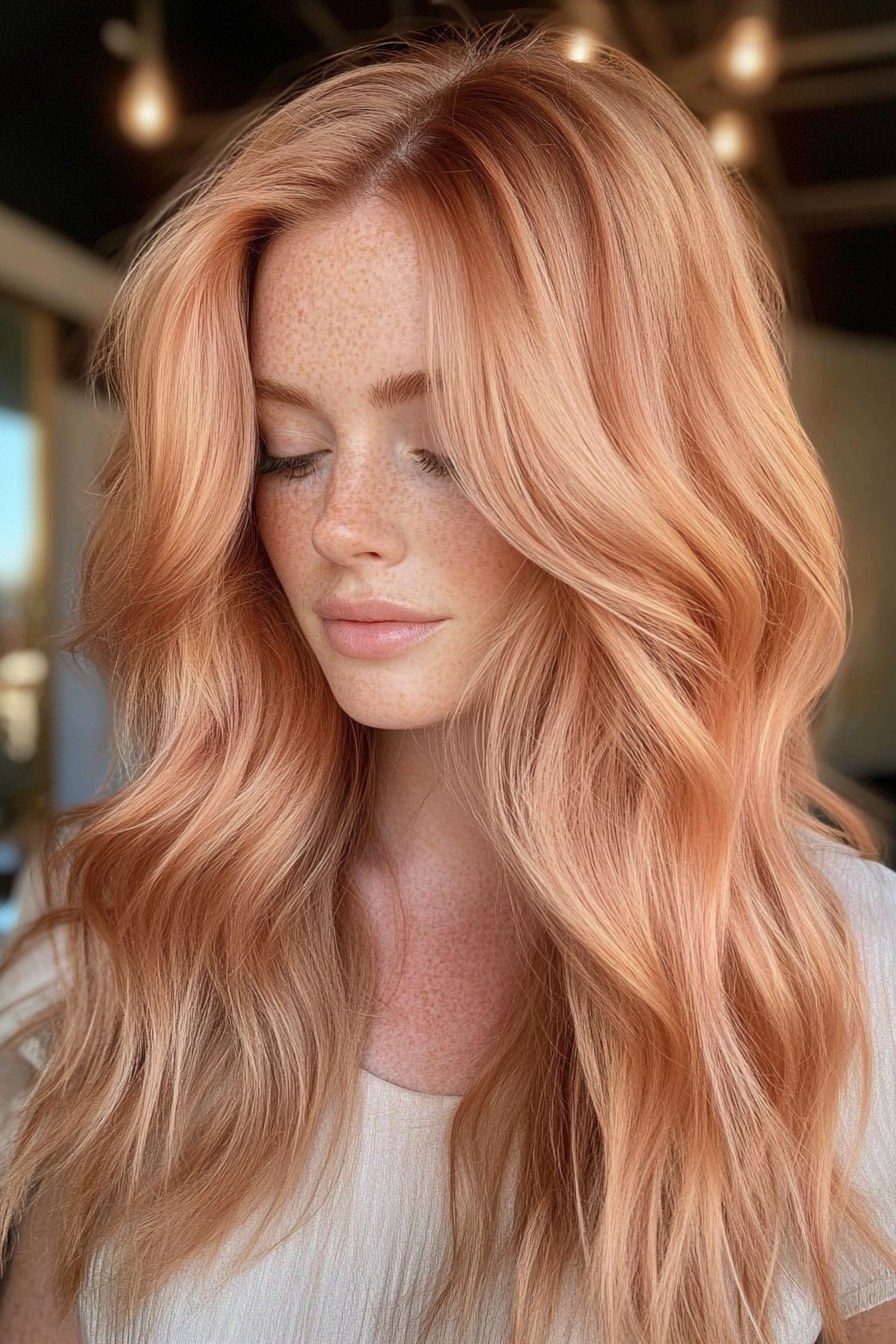 The Ultimate Strawberry Hair Spectrum: 12+ Shades & How to Find Your Perfect Match. - 9. Light Strawberry Blonde