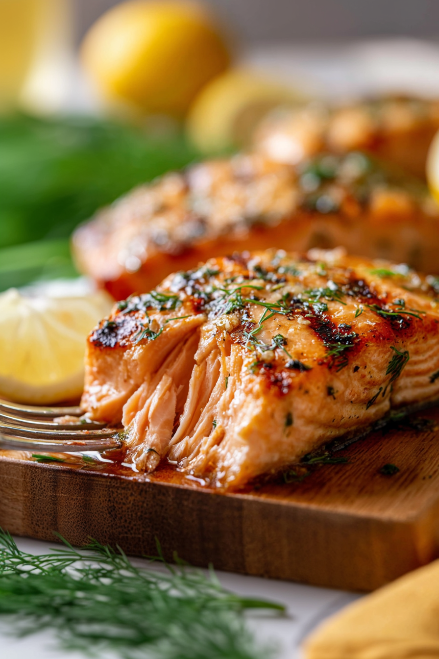 grilled lemon dill salmon
